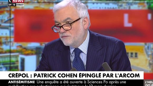 Pascal Praud charge Patrick Cohen après l'intervention de l'Arcom auprès de France 5 à la suite d'un édito du journaliste sur Crépol