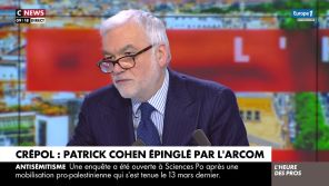 Épinglé lui-aussi par l&#039;Arcom sur son traitement de Crépol, Pascal Praud se permet de critiquer Patrick Cohen sur CNews