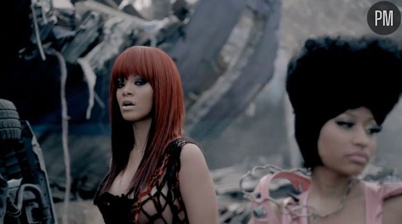 Rihanna et Nicki Minaj dans le clip de "Fly"