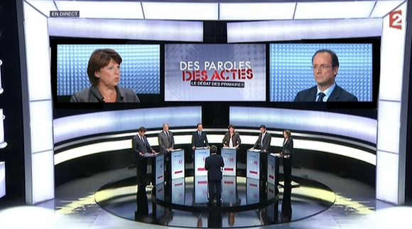 François Hollande et Martine Aubry, grands vainqueurs du débat PS selon la presse.