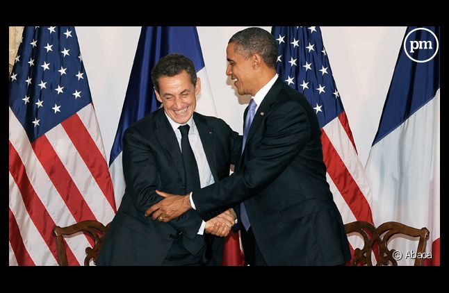 Nicolas Sarkozy et Barack Obama.