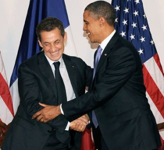 Nicolas Sarkozy et Barack Obama.