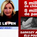 L'affiche de campagne de Marine Le Pen.