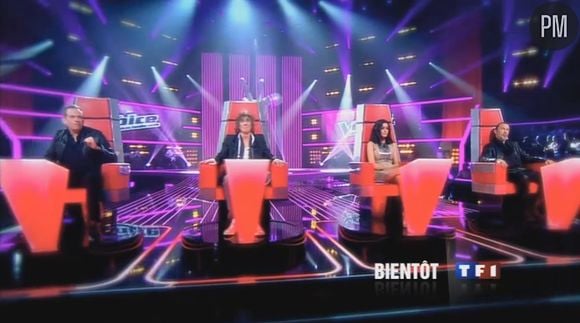 Le plateau de "The Voice, la plus belle voix"