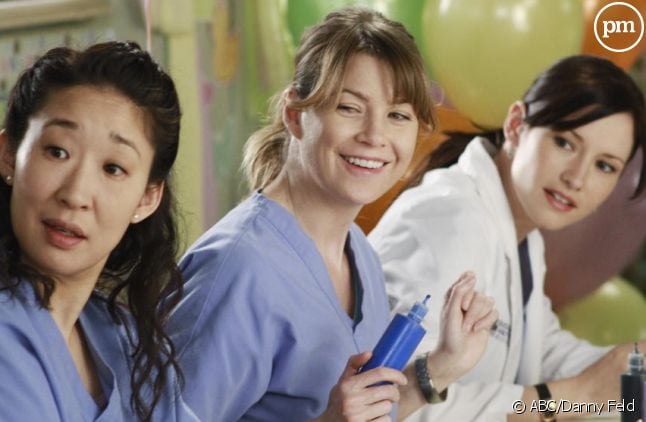 Sandra Oh, Ellen Pompeo et Chyler Leigh dans "Grey's Anatomy"