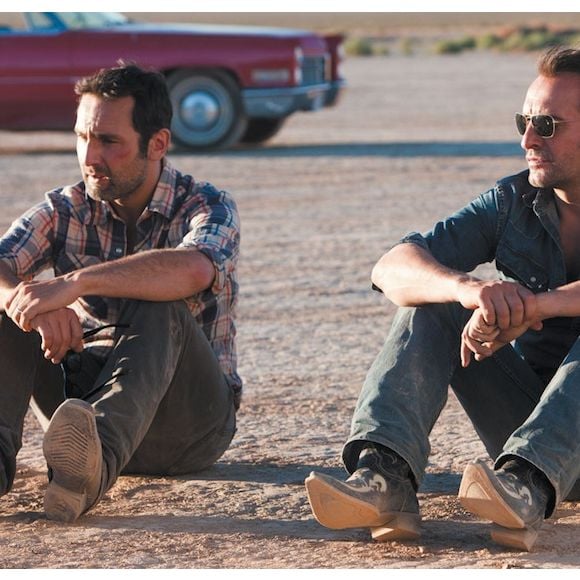 Gilles Lellouche et Jean Dujardin dans "Les Infidèles"