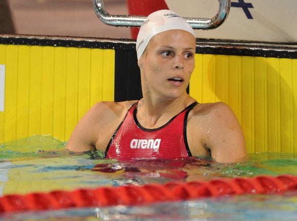 Laure Manaudou, le 20 mars 2012.