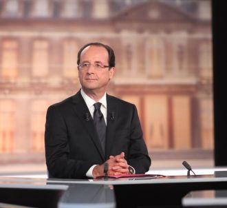François Hollande, sur le plateau du débat le 2 mai 2012.