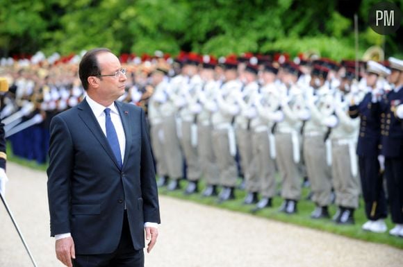 François Hollande, nouveau président de la République le 15 mai 2012 à l'Elysée.