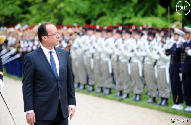 François Hollande, nouveau président de la République le 15 mai 2012 à l'Elysée.