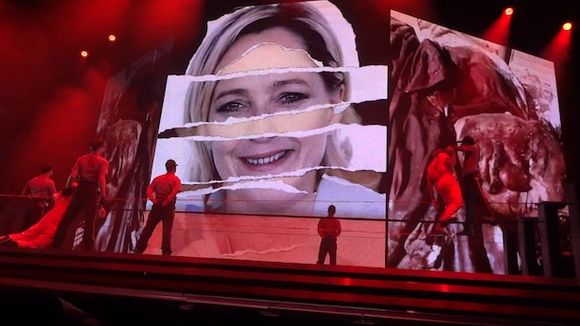 Marine Le Pen dans une vidéo sur la tournée de Madonna