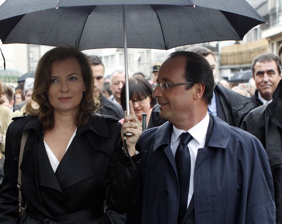 Valérie Trierweiler et François Hollande, le 10 juin 2012.