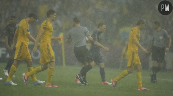 Le match Ukraine/France interrompu par la pluie