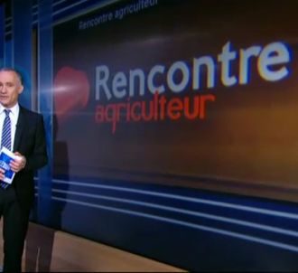 Gilles Bouleau présente le journal de 20 heures de TF1...