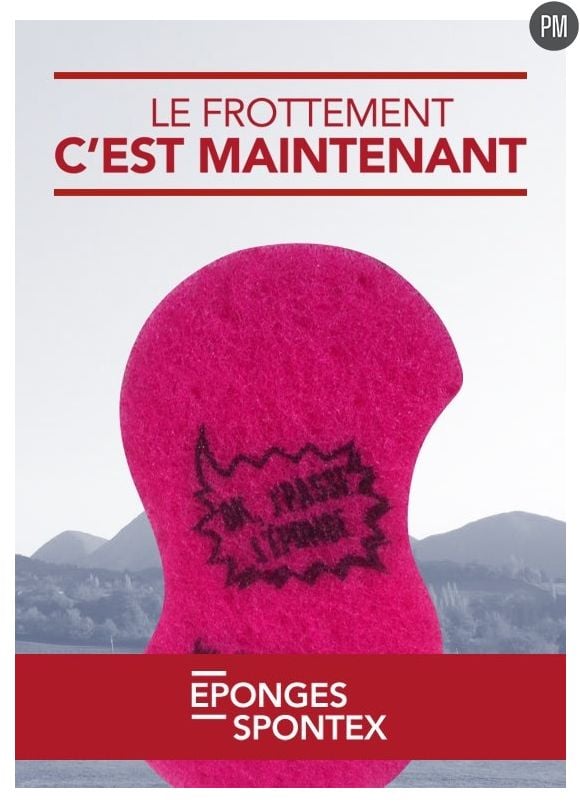 Spontex parodie l'affiche de campagne de François Hollande.