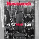 "Last print issue", la dernière Une de  Newsweek  avant son basculement 100% numérique, le 31 décembre 2012.