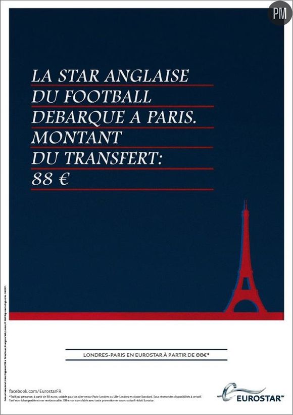 Eurostar ironise sur l'arrivée de Beckham au PSG