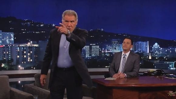 Harrison Ford perd son calme chez Jimmy Kimmel face à Chewbacca ! (vidéo)