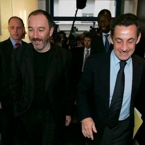 Pierre Bellanger et Nicolas Sarkozy à Skyrock en 2007