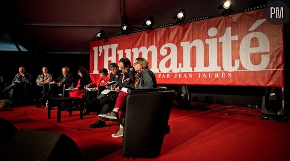 Table ronde lors de la Fête de "L'Humanité" en septembre 2013.