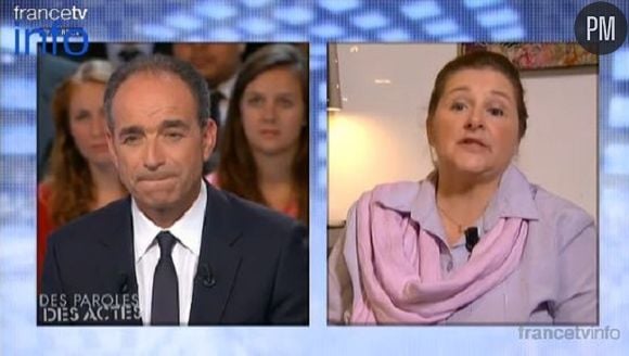 Isabelle Maurer sur le plateau de "Des paroles et des actes" le 10 octobre dernier