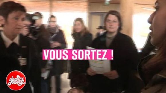 "Le Petit Journal" privé des voeux à la presse 2014 de Marine Le Pen