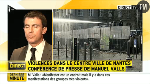 Pour Manuel Valls version i-TELE, "Manifester est un endroit"