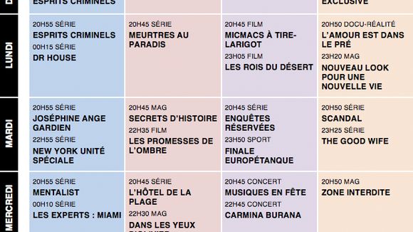 Tous les programmes de la télé du 19 au 25 juillet 2014