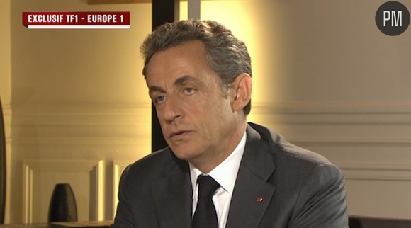 Nicolas Sarkozy, hier, au 20 Heures de TF1.