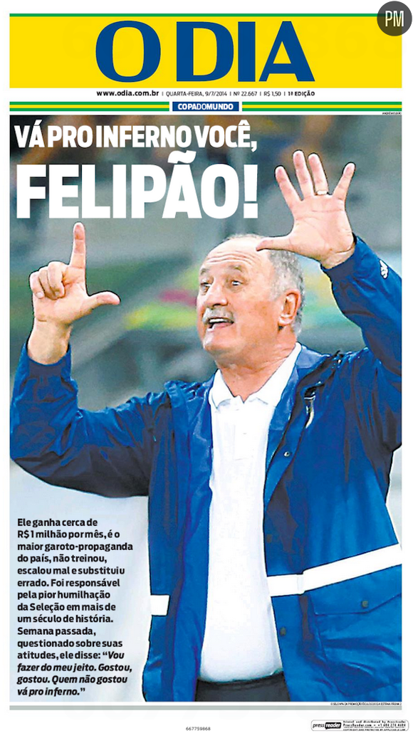 "Va en enfer, Felipao !", dit "O Dia"