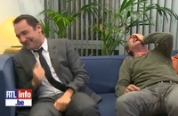 Jean Dujardin et Gilles Lellouche victime d'un gros fou rire