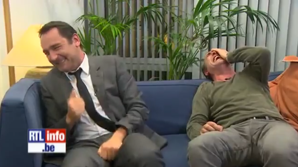 Jean Dujardin et Gilles Lellouche victime d'un gros fou rire