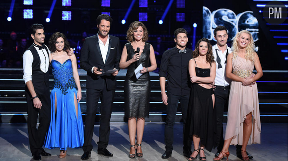 Sandrine Quétier et Vincent Cerutti et les trois couples de finalistes