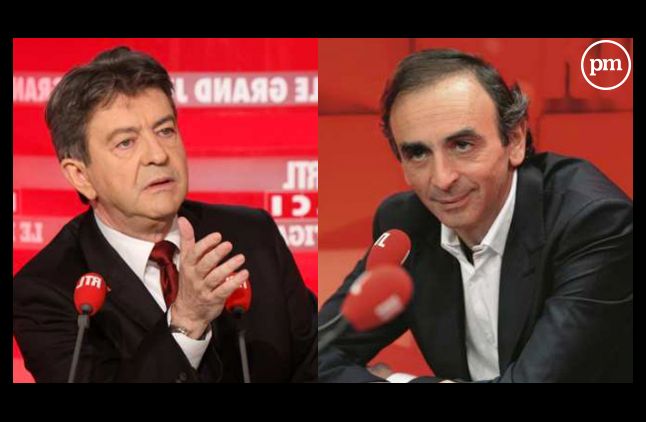 Débat entre Jean-Luc Mélenchon et Eric Zemmour sur RTL.