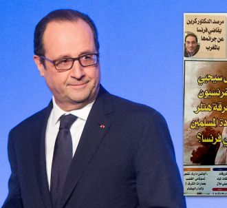 François Hollande en Hitler en Une d'un journal marocain