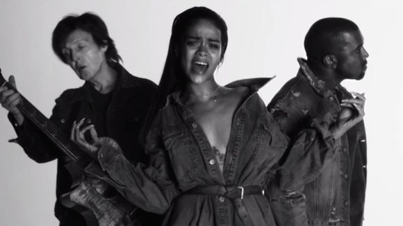 Clip de "FourFiveSeconds" de Rihanna, Kanye West et Paul McCartney