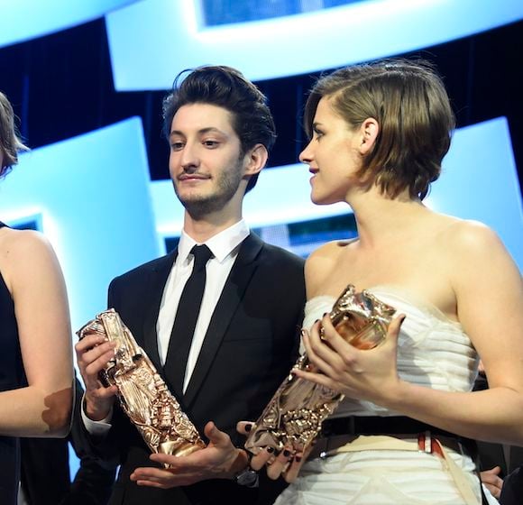 Adèle Haenel, Pierre Niney et Kristen Stewart lors de la 40ème Cérémonie des César