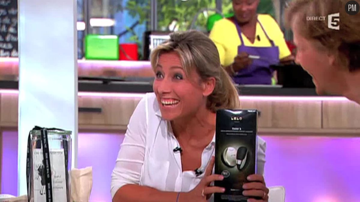 Anne-Sophie Lapix reçoit un sex toy dans C à vous - Puremédias