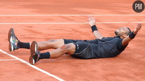 Jo-Wilfried Tsonga à Roland-Garros