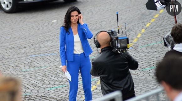 Marie Drucker, lors du défilé 14 juillet 2014.