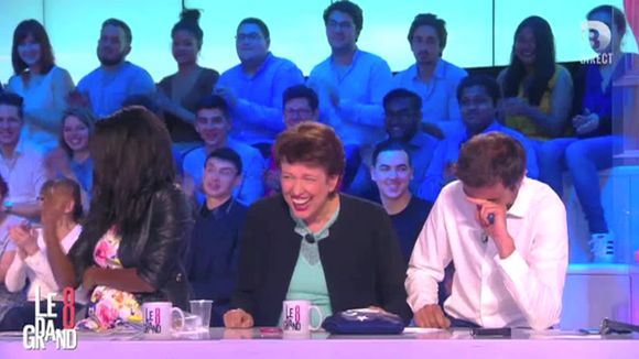 Hapsatou Sy et Roselyne Bachelot prises d'un fou rire dans "Le Grand 8"