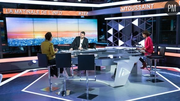 Bruce Toussaint sur le plateau d'iTELE