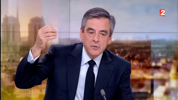 François Fillon au 20 heures de France 2.