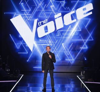 Nikos Aliagas sur le plateau de la saison 7 de 'The Voice'