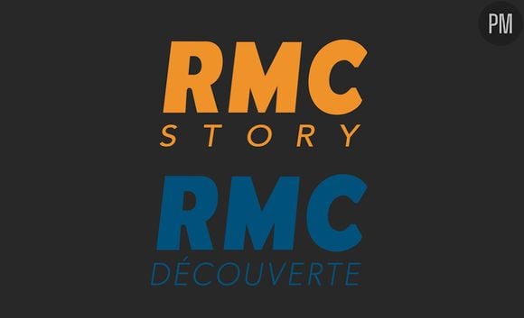 Logos de RMC Story et RMC Découverte