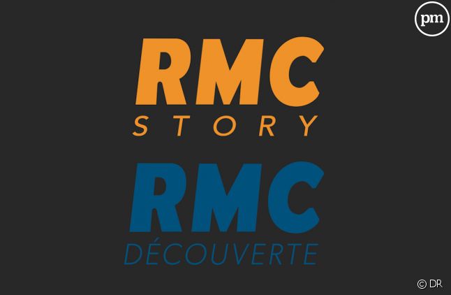 Logos de RMC Story et RMC Découverte