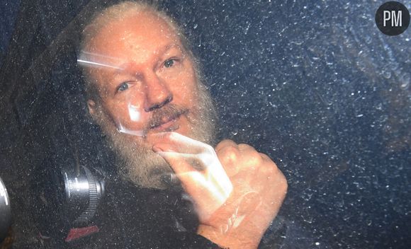 Julian Assange lors de son arrestation