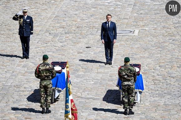 Emmanuel Macron aux Invalides le mardi 14 mai 2019