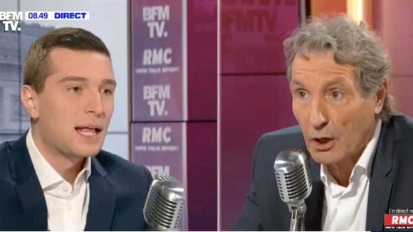 Jordan Bardella s'écharpe avec Jean-Jacques Bourdin sur RMC et BFMTV.