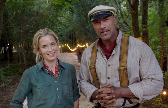 Emily Blunt et Dwayne Johnson dans "Jungle Cruise"